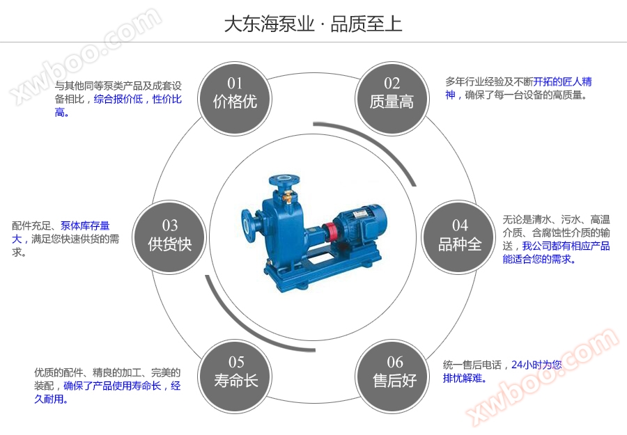 大东海泵业自吸式无堵塞排污泵质量保证图