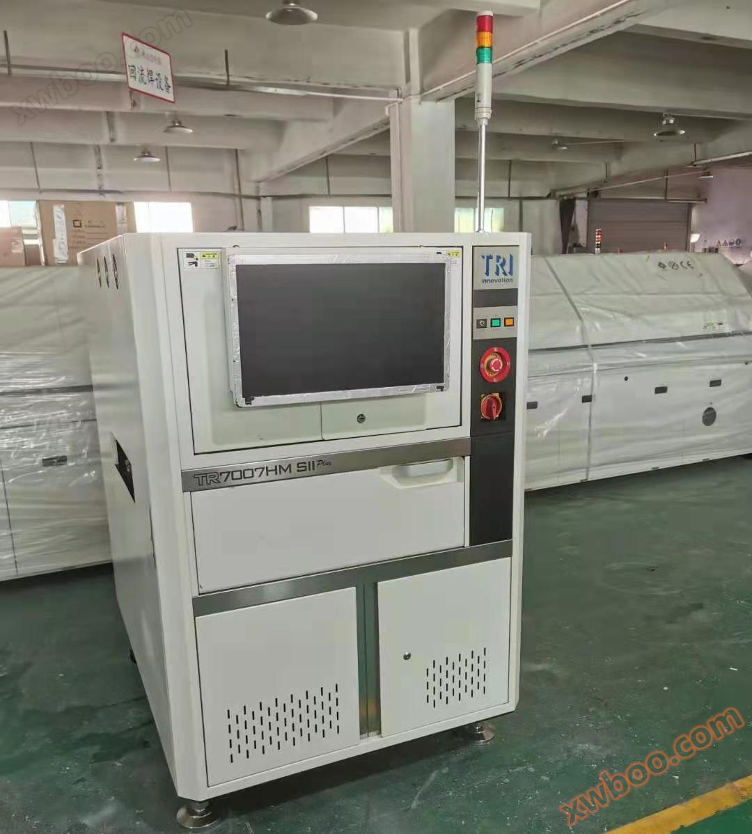 二手台湾德律3D_SPI TR7007M SII Plus 可测板尺寸350*350mm，解析度10um，可测01005。德律系列:TR7006L、TR7007Q、TR7007D、TR7007 SII Plus、TR7007 SII