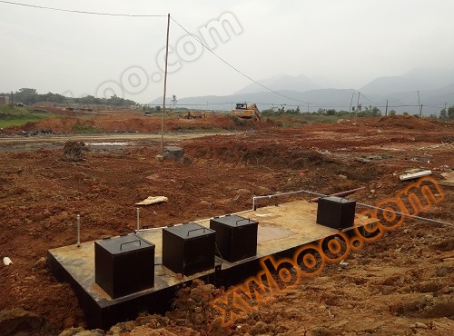 Integrated buried sewage system