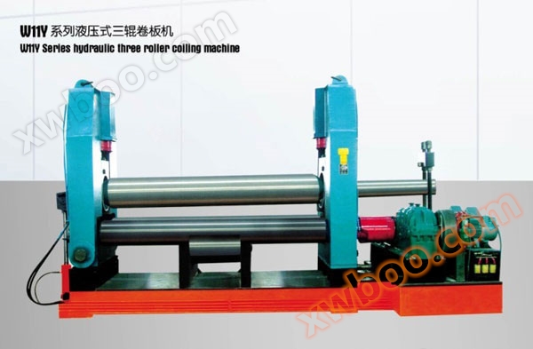 w11y سلسلة الهيدروليكية ثلاثة لفة آلة اللف