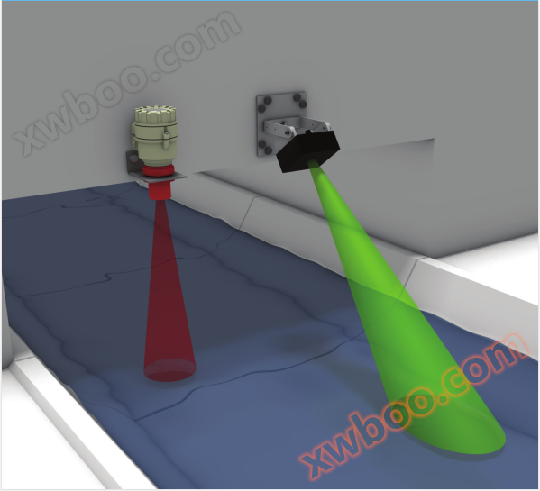 Radarový bezkontaktní otevřený průtokoměr