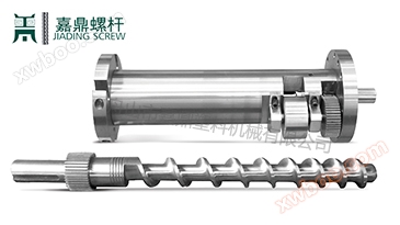 Pin machine rubber screw and barrel