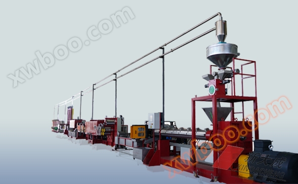Heavy duty PET strapping production line