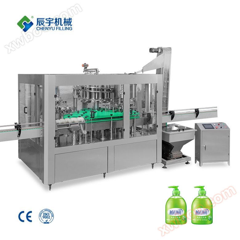 Máquina de llenado lineal de desinfectante para manos