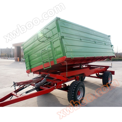 Zhuoyou thương hiệu 7CX-8 tấn đôi tấm Euro phong cách 4 bánh xe dump trailer