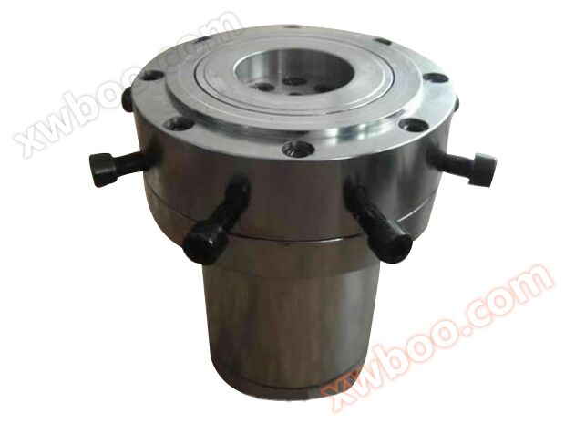 Blow film machine T-shaped die head