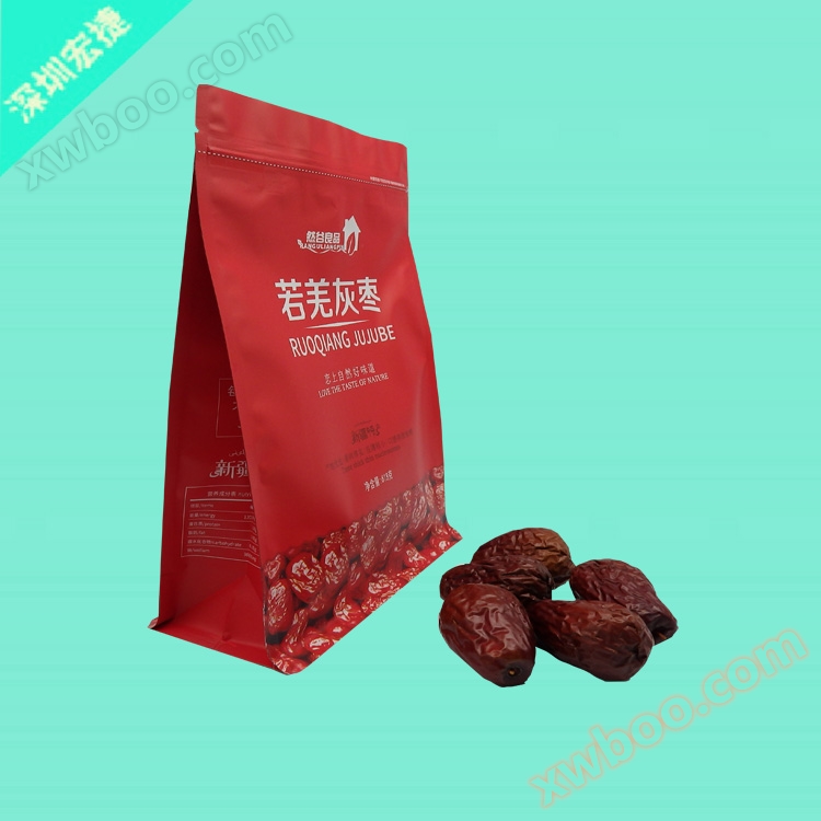 Grey jujube packaging bag