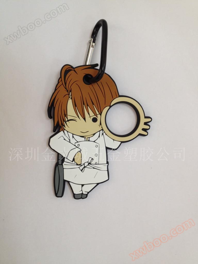 فتاة الكرتون سلسلة المفاتيح