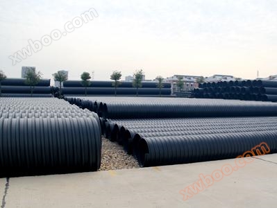 HDPE steel strip reinforced spiral corrugated pipe