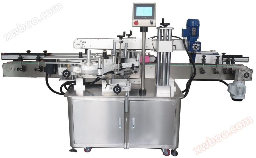 Máquina de rotulagem automática de garrafas redondas + laterais duplos JT-620 + 510
