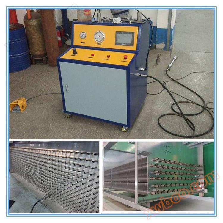 Stainless steel tube hydraulic expansion machine, pneumatic expansion machine, radiator, surface cooler expansion machine