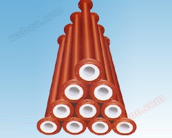 Fluorine lined pipeline series