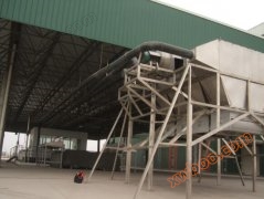 Grape stem wind conveying system