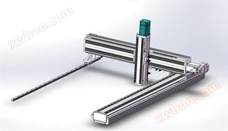 Three axis gantry single-sided guide rail type