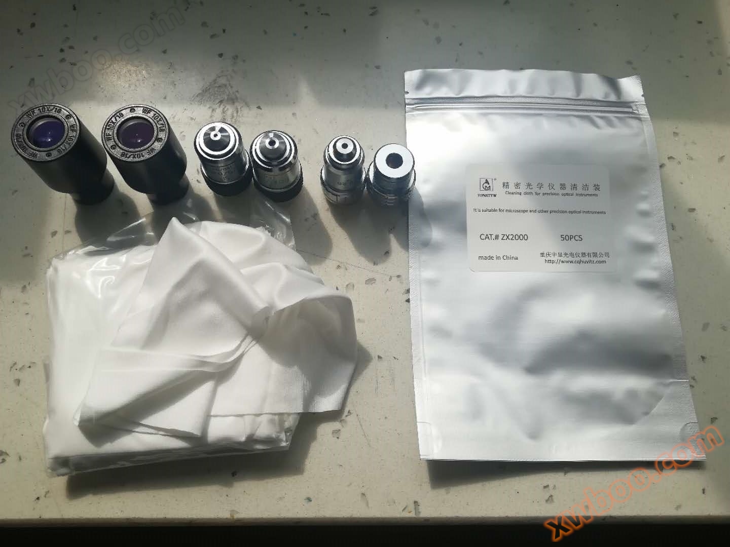 Precision optical instrument cleaning kit