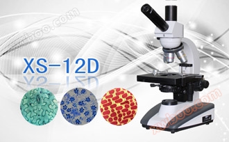 Monocular Y-shaped biological microscope XS-12D