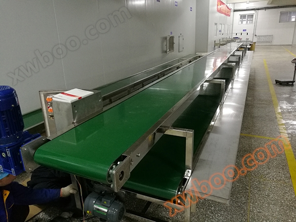 Linha transportadora de correia dupla