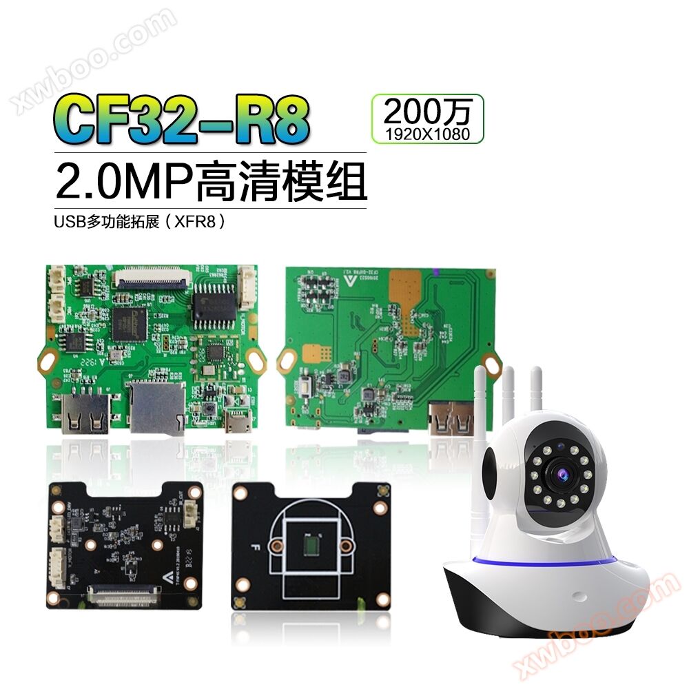 富瀚1080 P 200万HD監視カメラモジュール首振り機モジュールUSB多機能拡張