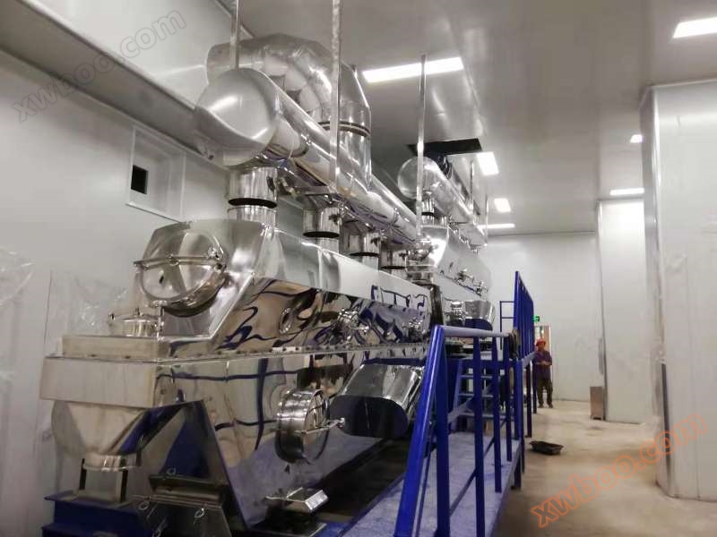 Vibration fluidized bed connection equipment