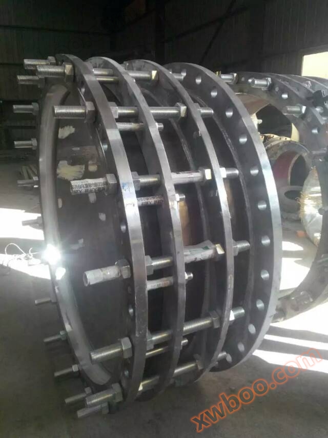 Junta telescópica de doble brida de acero inoxidable