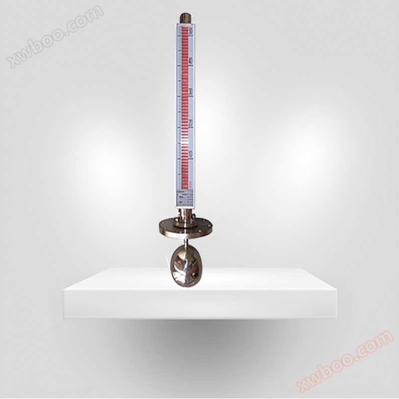Top mounted magnetic replica liquid level gauge